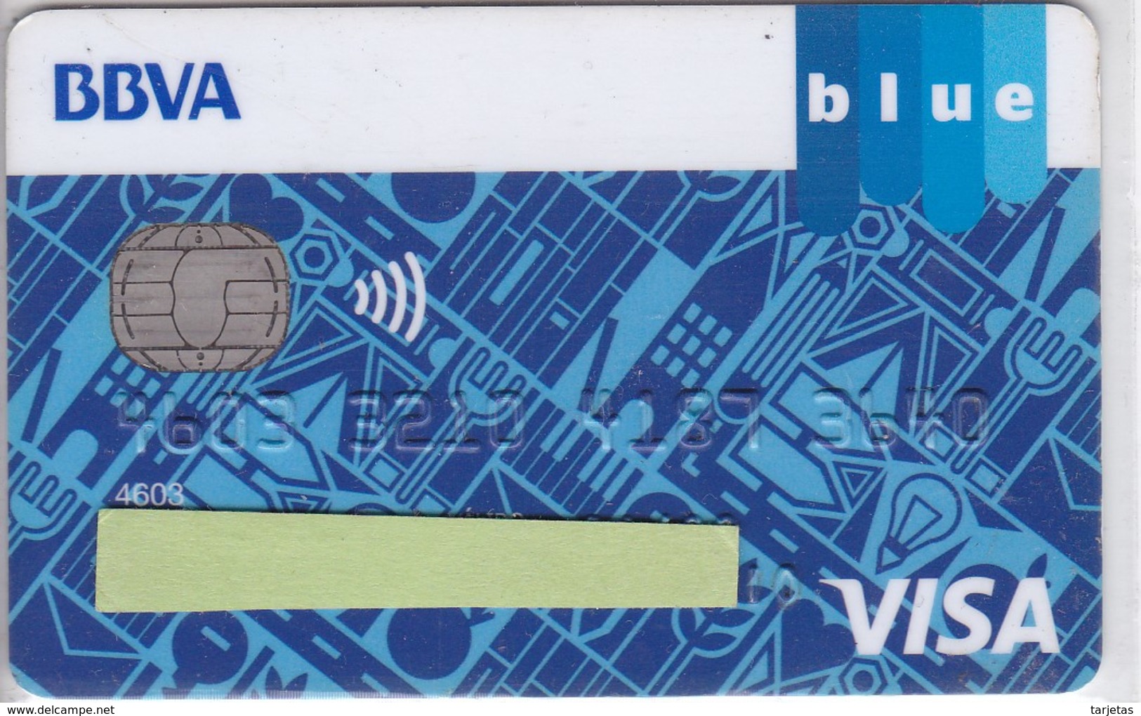 TARJETA DEL BANCO BBVA  (CREDITCARD-BANK-VISA)  (CHIP-PUCE) - Otros & Sin Clasificación