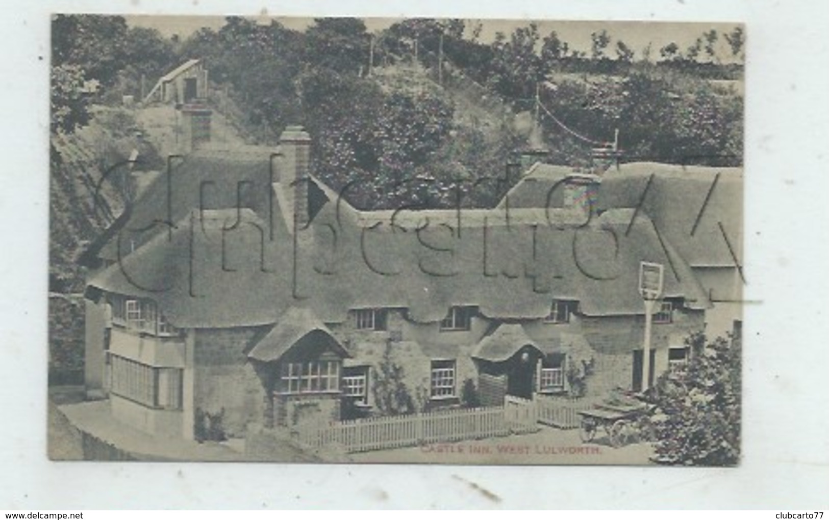 West Lulworth (Royaume-Uni, Dorset) : Castle Inn Rstaurant In 1910 (lively) PF. - Other & Unclassified