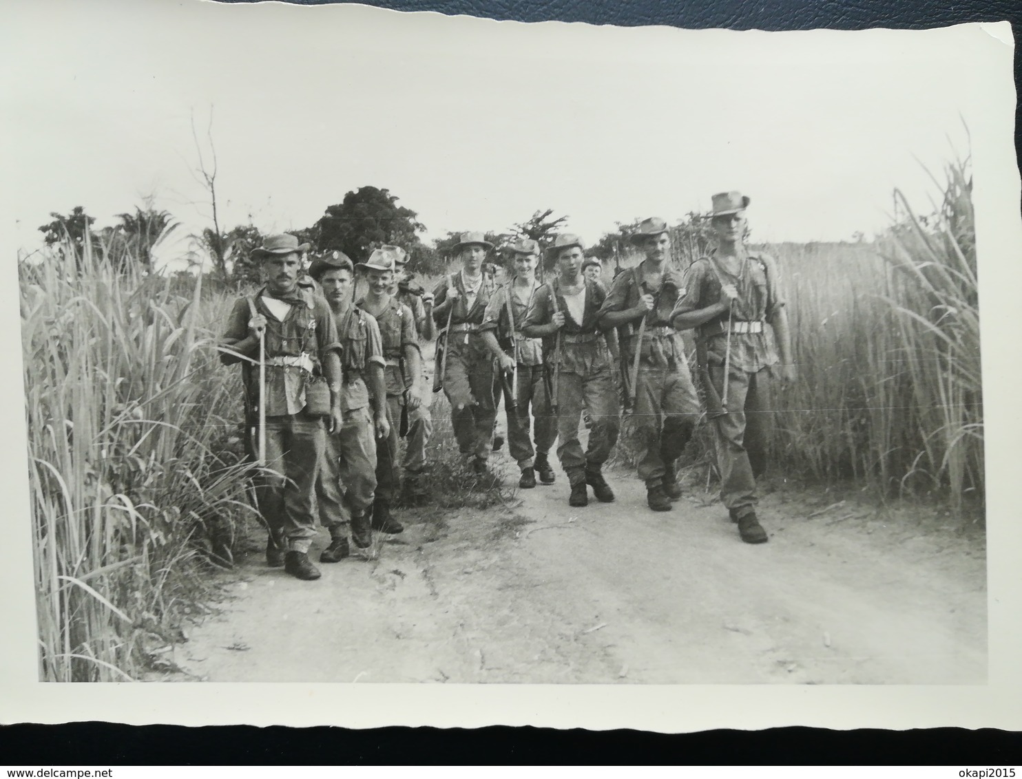 PARA - COMMANDOS DE LA BELGIQUE À LÉOPOLDVILLE CONGO BELGE COLONIE BELGIQUE À QUELQUES MOIS DE L INDÉPENDANCE 5 PHOTOS - Guerra, Militari