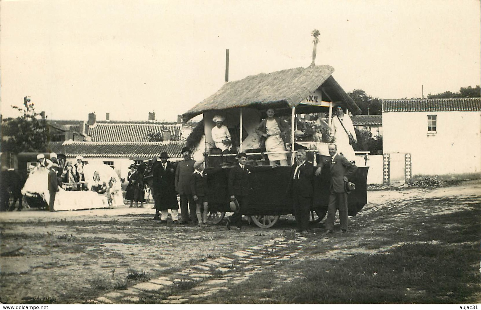 Dép 85 - Attelage De Chevaux - La Mothe Achard - Carte Photo - Fête - Cavalcade - état - La Mothe Achard