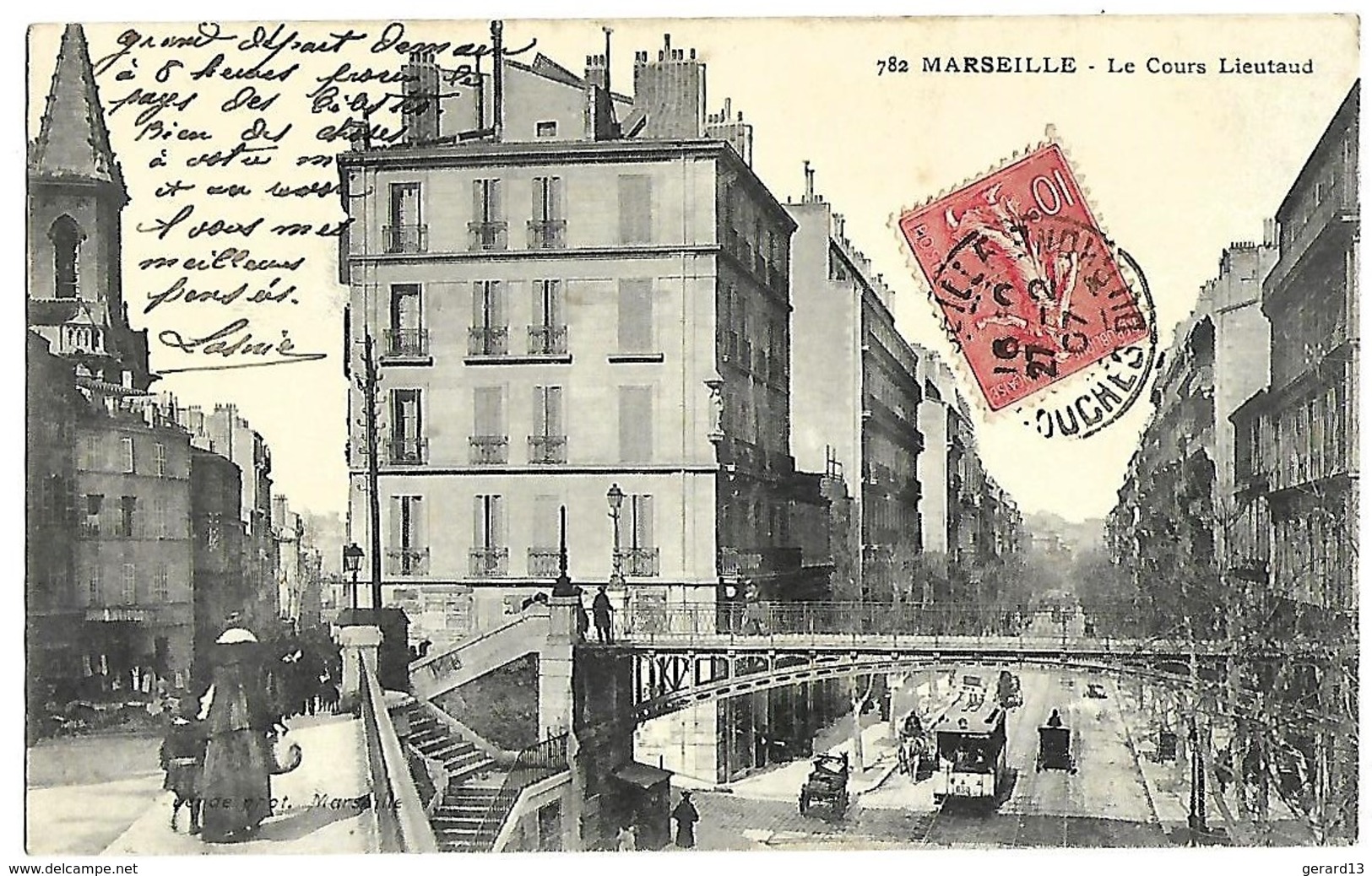 13 BDR MARSEILLE Le Cours Lieutaud 1907 TBE - Unclassified