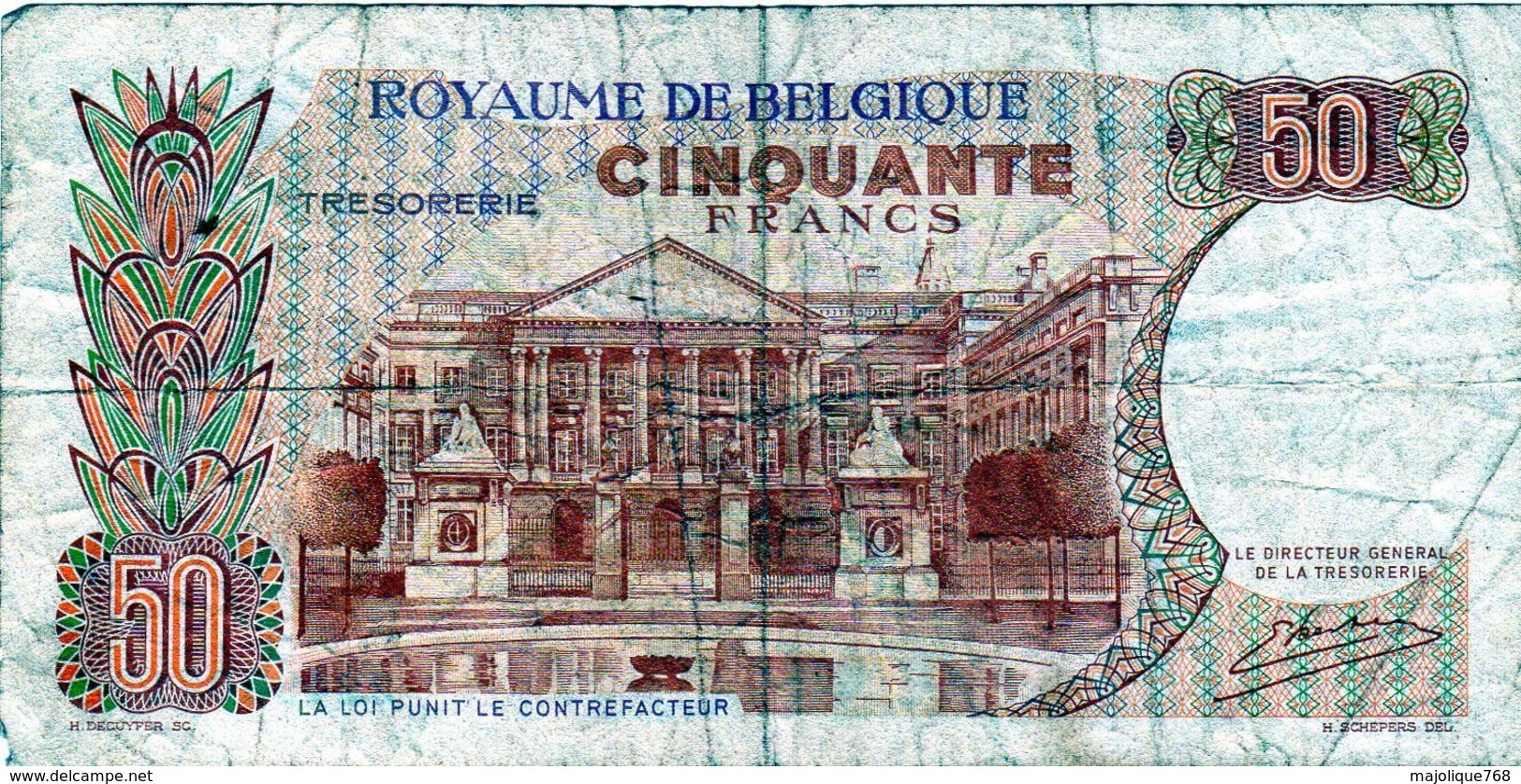 Billet De 50 Francs Du Royaume De Belgique - 16-05-66 - En T B - - 50 Franchi