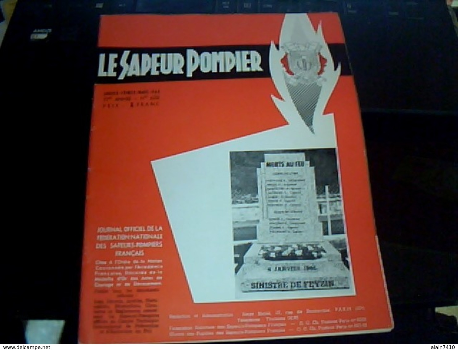 Militaria Pompier Revue Le Sapeur Pompier Trimensuel 1/02/03/1966 Avec Des Pubs 79 Pages - Firemen