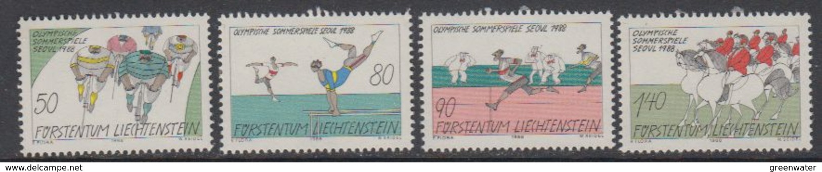 Liechtenstein 1988 Olympische Sommerspiele Seoul 4v ** Mnh (42608) - Ongebruikt