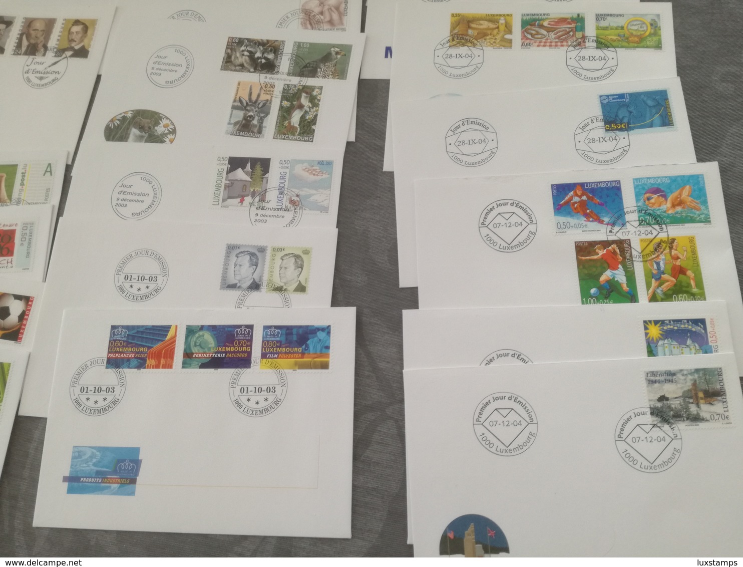 Luxembourg FDC Lot De 23 FDC Années 2001, 2003, 2004, 2006 - Used Stamps