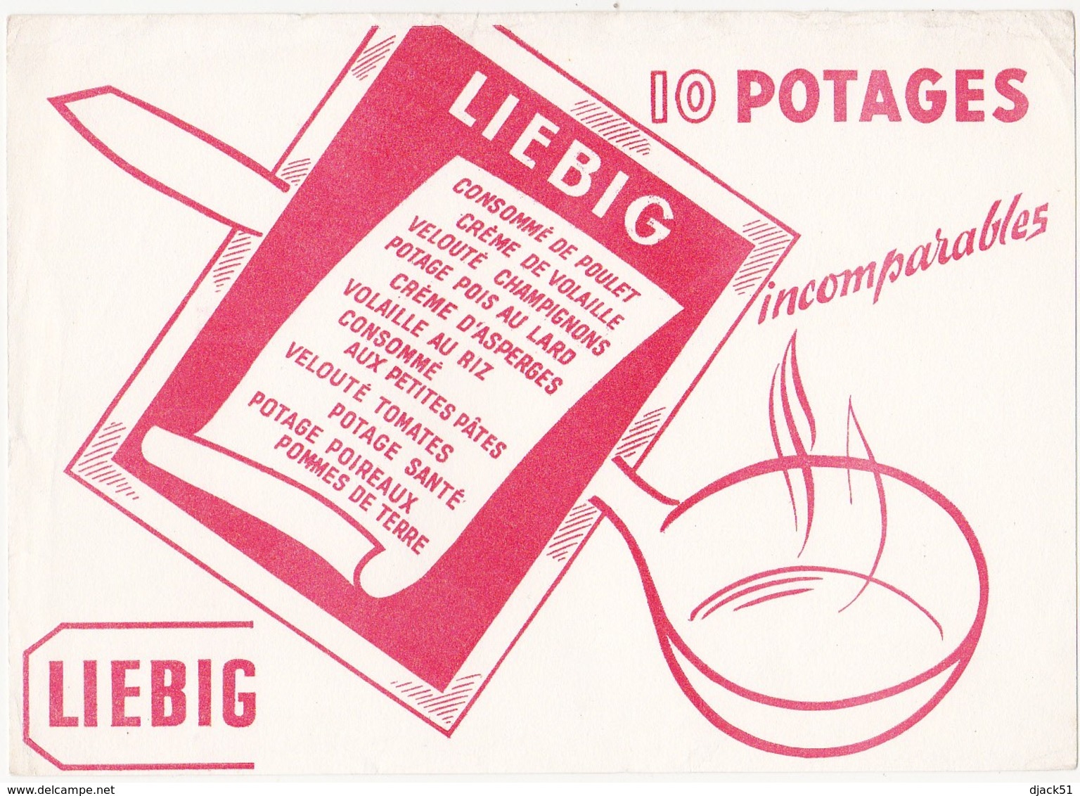 Buvard Potage LIEBIG - Potages & Sauces