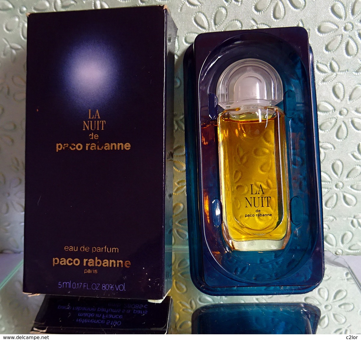 Miniature  "LA NUIT" De Paco RABANNE  Eau De Parfum 5 Ml Dans Sa Boite - Miniatures Femmes (avec Boite)