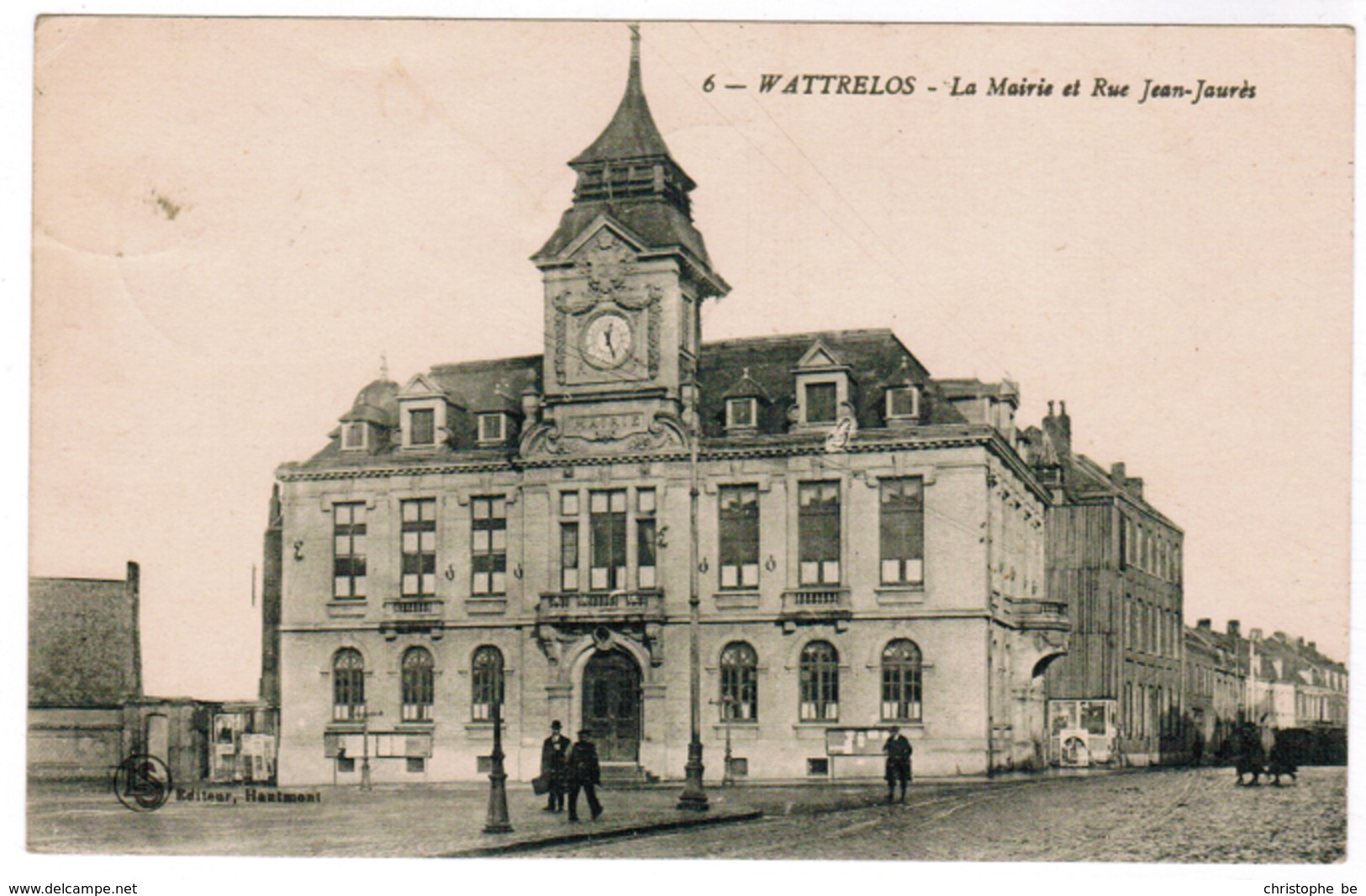 Wattrelos, La Mairie Et Rue Jean Jaures (pk59197) - Wattrelos