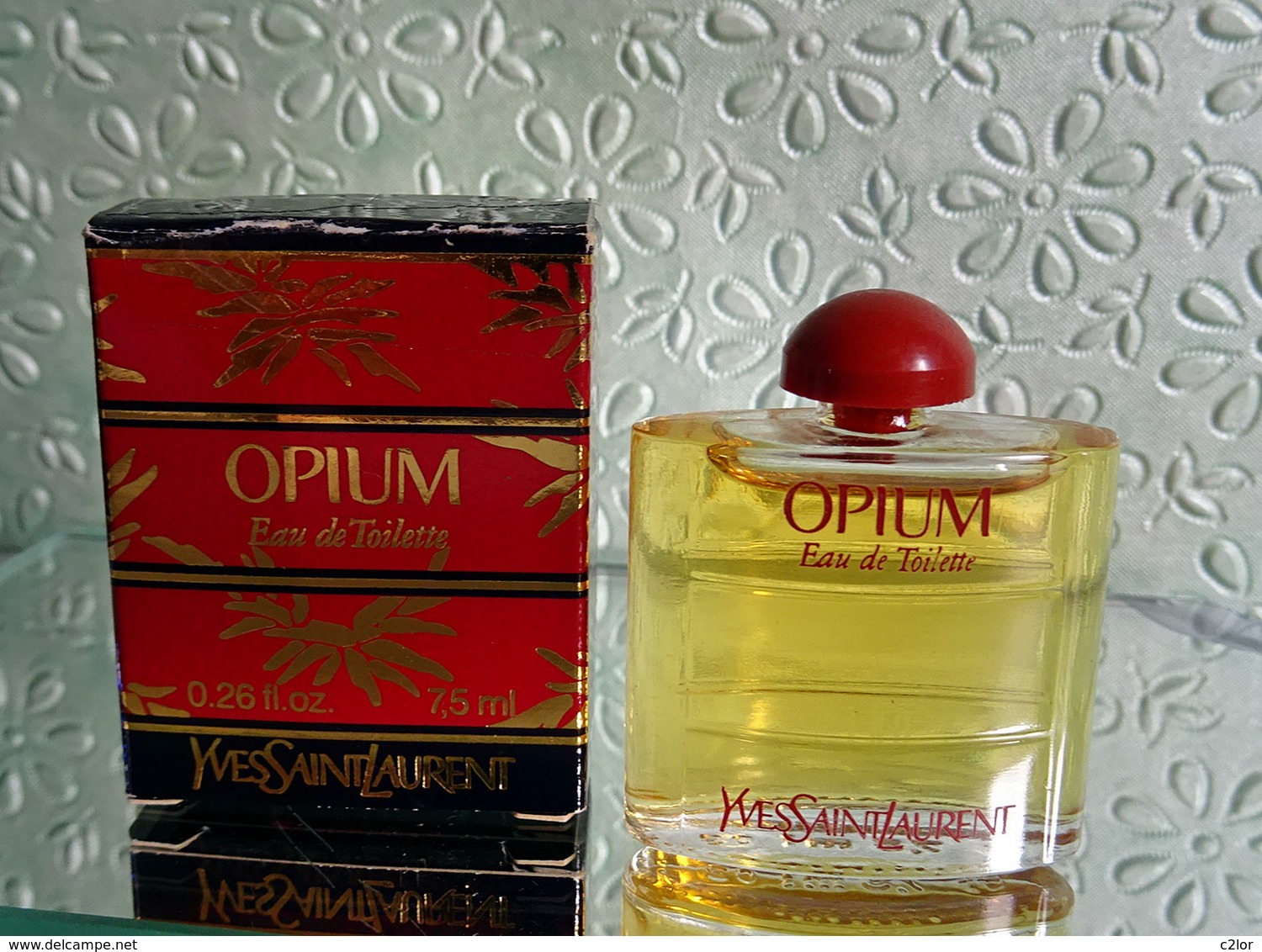 Miniature  "OPIUM" D'Yves St LAURENT  Eau De Toilette  7,5 Ml Dans Sa Boite - Miniatures Femmes (avec Boite)