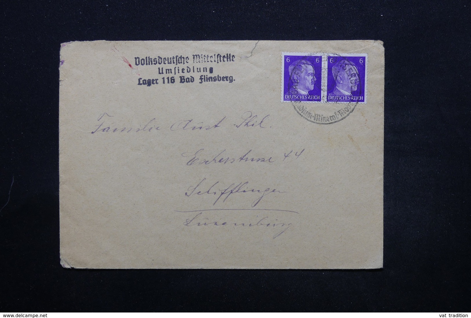 ALLEMAGNE - Enveloppe Du Lager 116 Bad Flinsberg Pour Le Luxembourg En 1943 - L 28443 - Briefe U. Dokumente