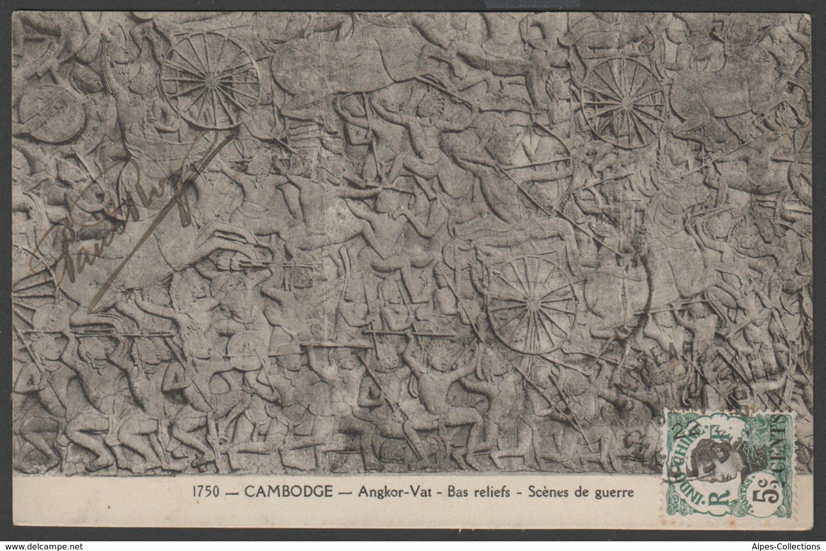 046 CARTE POSTALE INDOCHINE - CAMBODGE - Angkor-Vat - Camboya