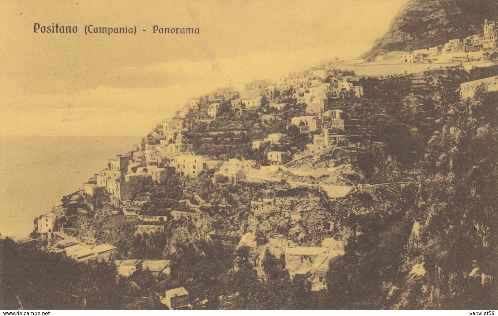 POSITANO-SALERNO-PANORAMA -CARTOLINA VIAGGIATA IL 6-6-1912 - Salerno