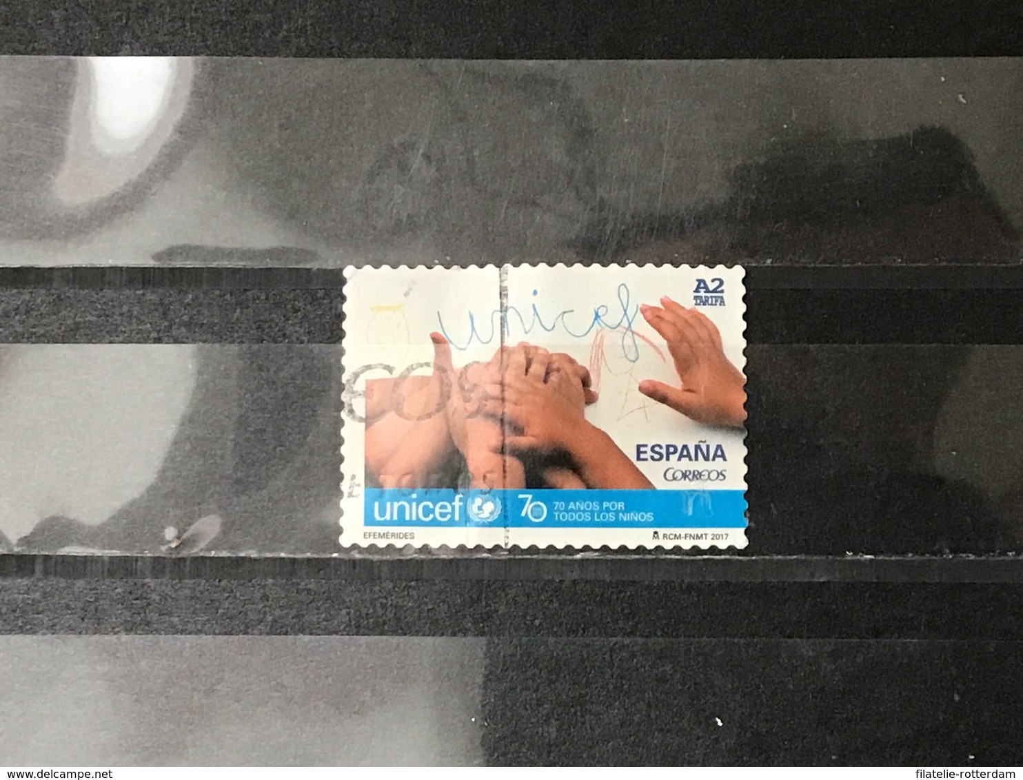 Spanje / Spain - 70 Jaar Unicef (A2) 2017 - Gebruikt