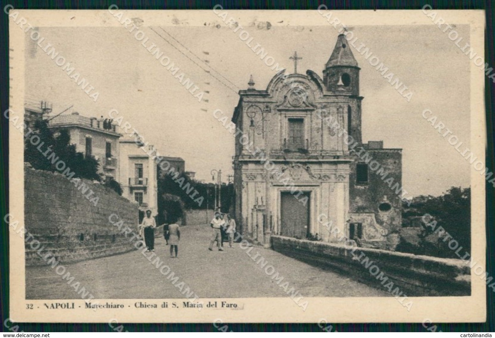 Napoli Città Marechiaro Chiesa Santa Maria Del Faro Cartolina MX4878 - Napoli (Naples)