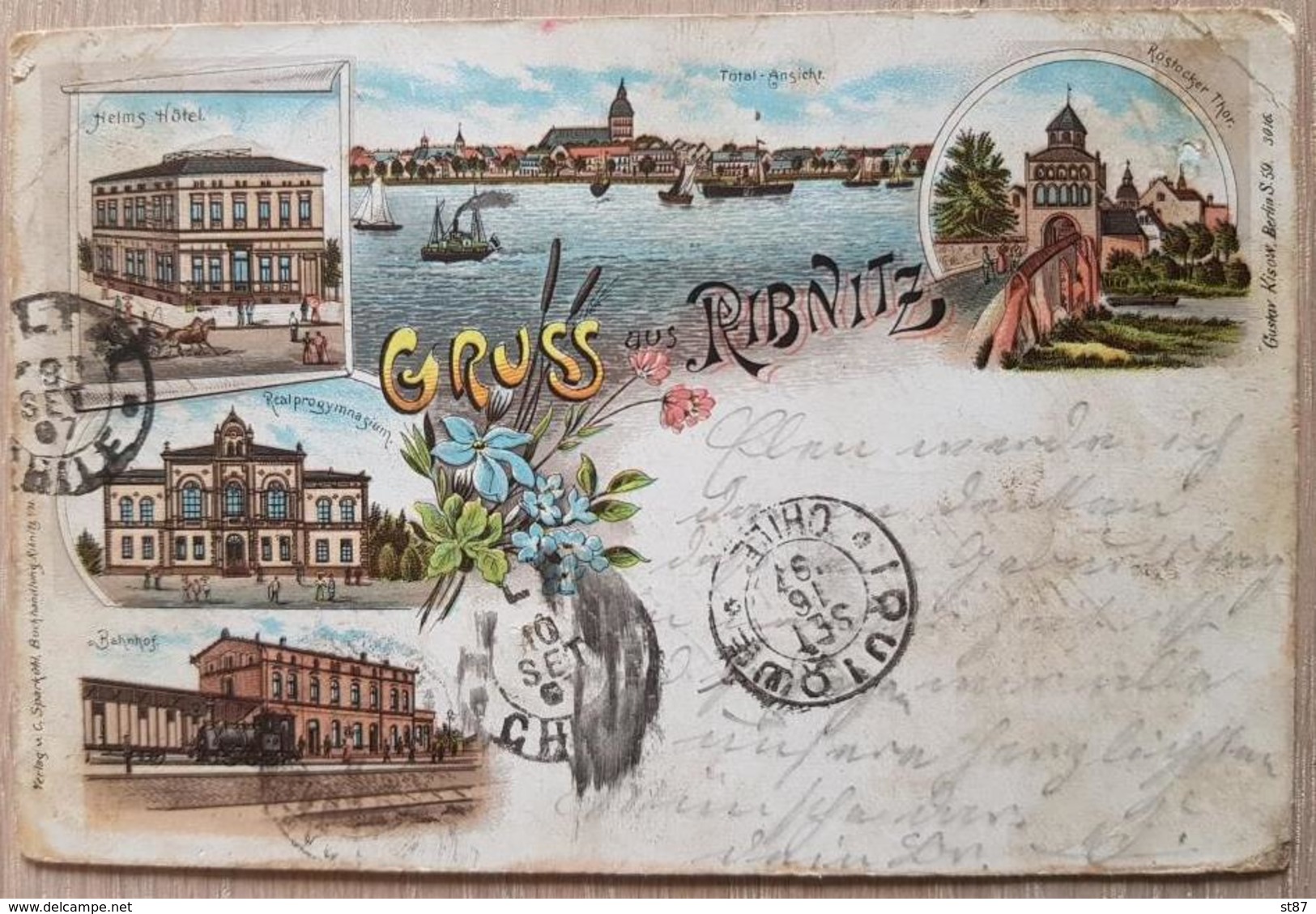 Germany Ribnitz 1897 Gruss Aus Ribnits Dirt - Altri & Non Classificati