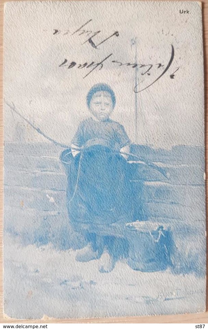 Nederland 1906 Girl Is Fishing - Altri & Non Classificati