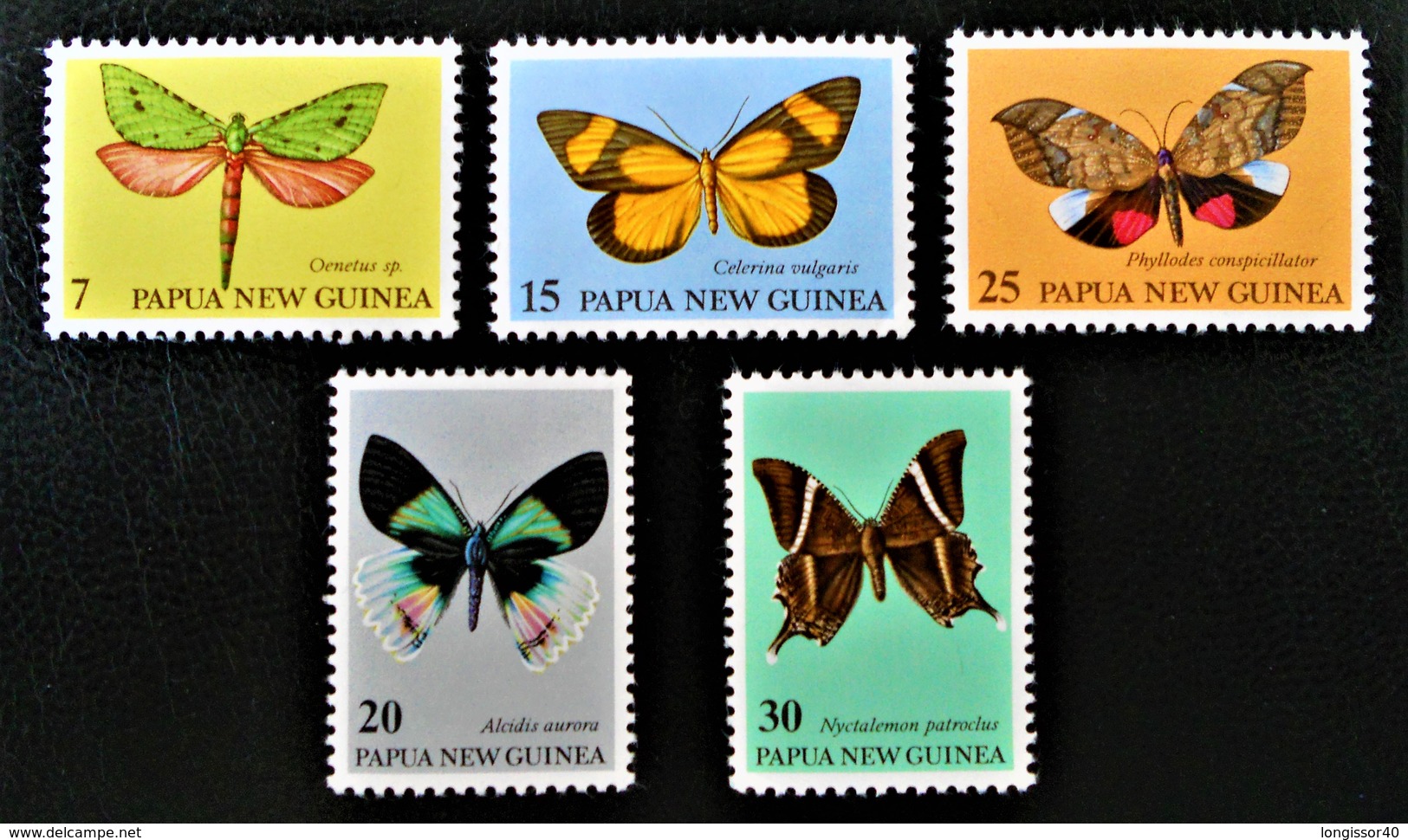 PAPILLONS 1979 - NEUFS ** - YT 371/75 - MI 372/76 - Papouasie-Nouvelle-Guinée