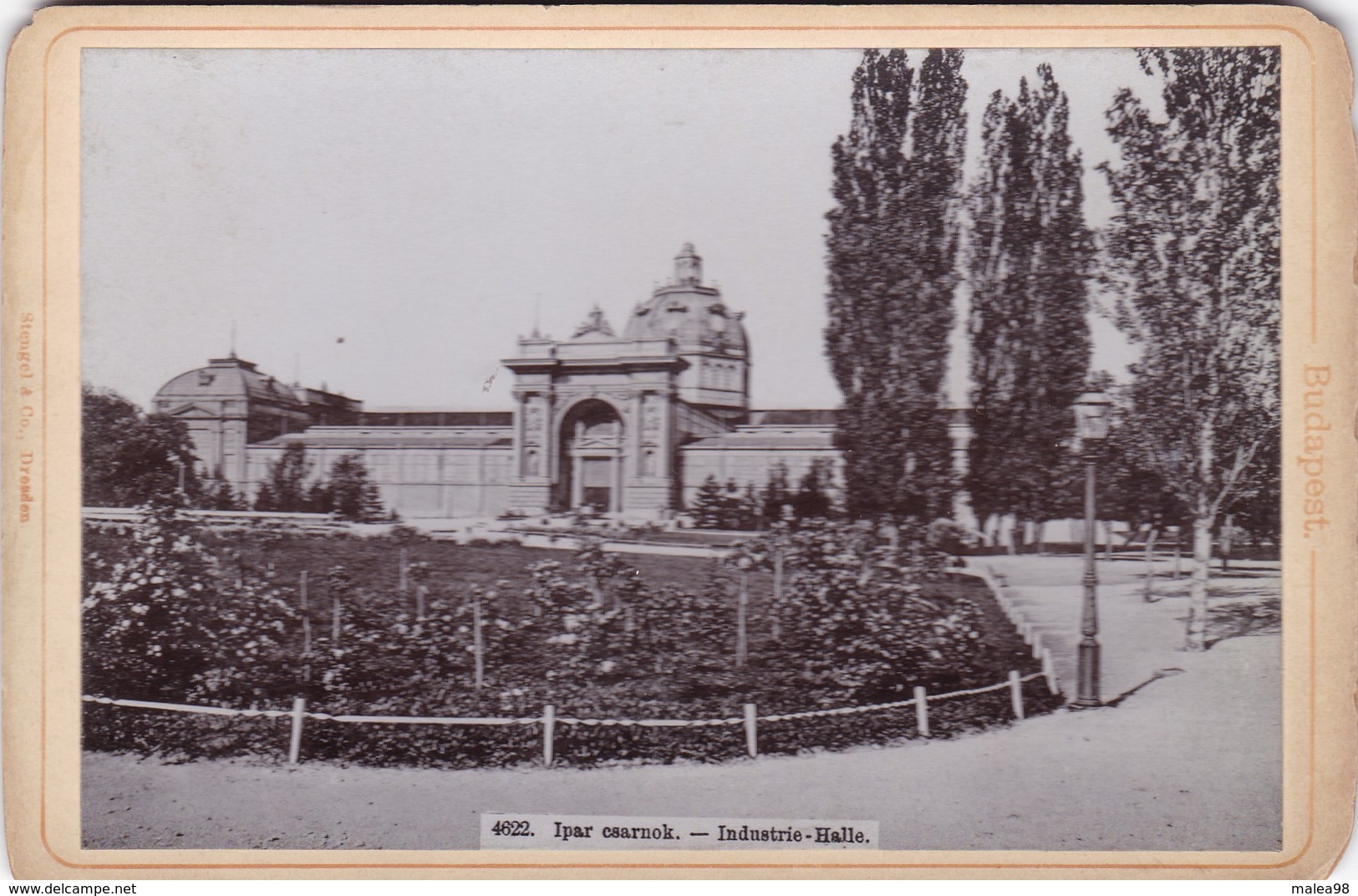 PHOTO ,,,    1899,,,,, HONGRIE ,,,IPAR   CSARNOK   ,,,,INDUSTRIE  - HALLE ,,,,stengel & Co   DRESDEN,,,TBE - Lugares