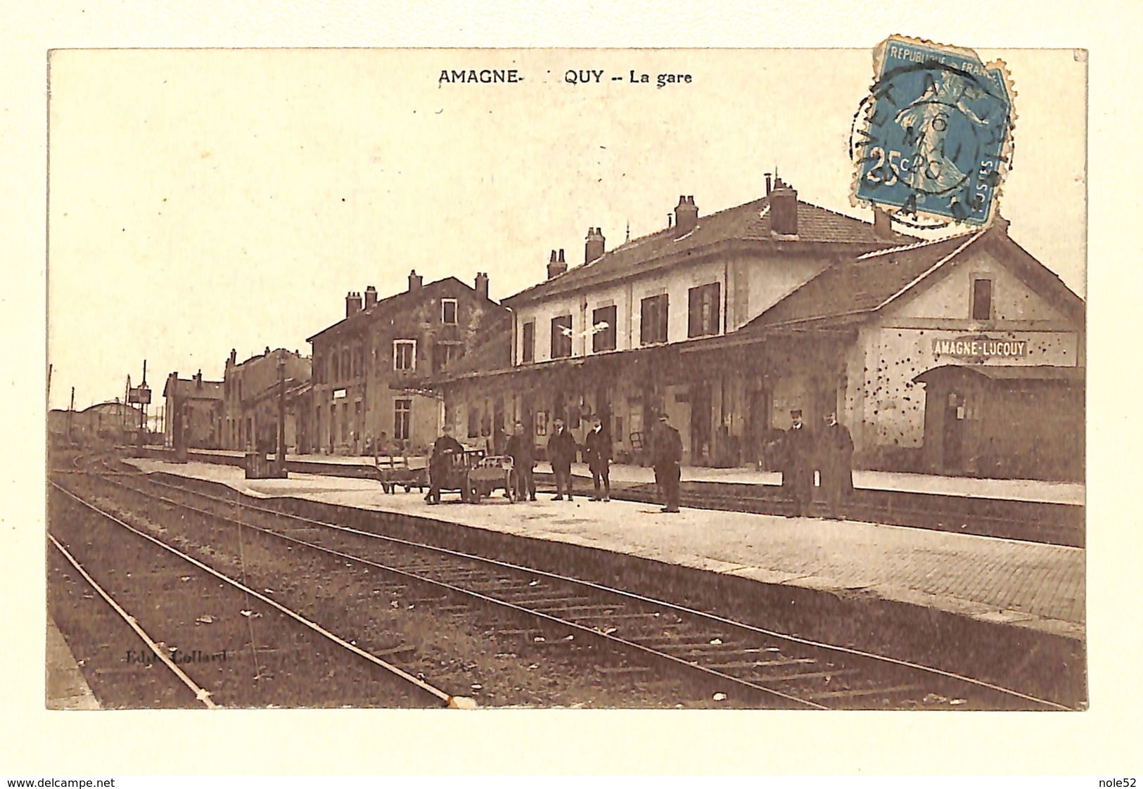 08 - AMAGNE-LUCQUY - La Gare - 1920 ,#08/004 - Altri & Non Classificati