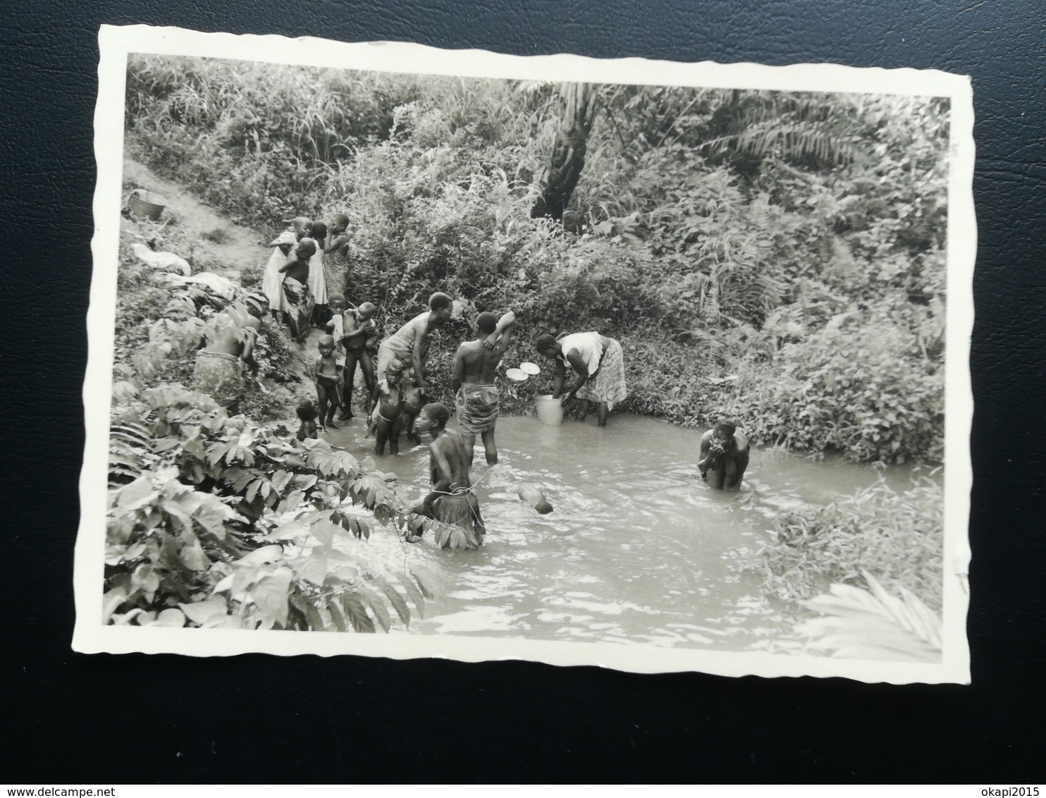 CONGO BELGE ÉTHNIQUE PILLAGE DU MANIOC VILLAGE GROTTE DE KILUBI COLONIE BELGIQUE LOT 2 CARTE - PHOTOS + 5 PHOTOS