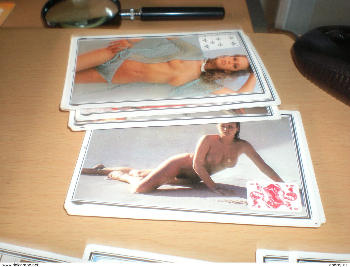 Nude Cards Playing Cards Set 32 pieces Stripkarte Eva Calendar 1986 SET