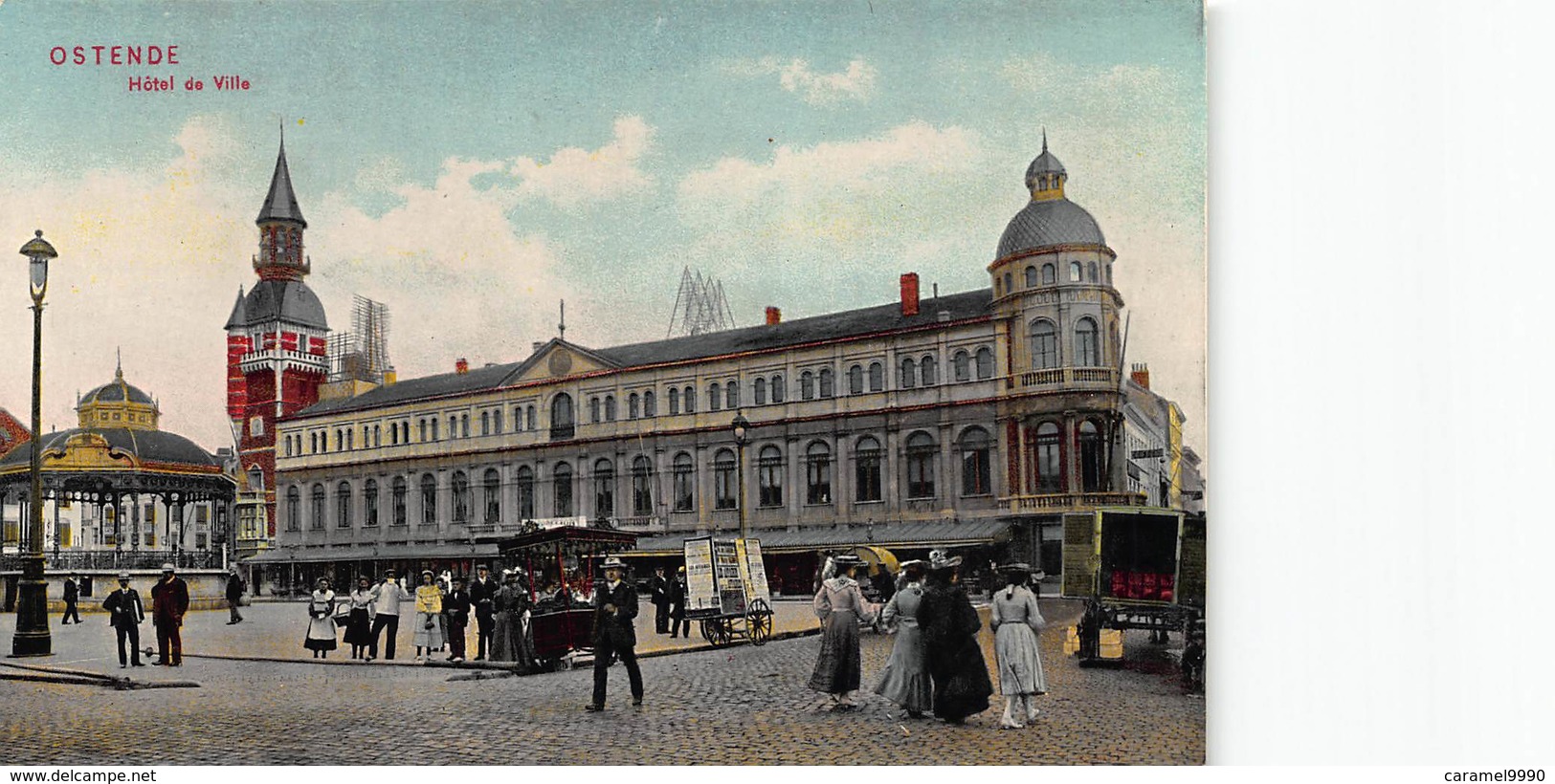 Oostende  Ostende  België verzameling van 72 verschillende prachtige kaarten van Hotel tot villa. Oude kaarten! Lot 3