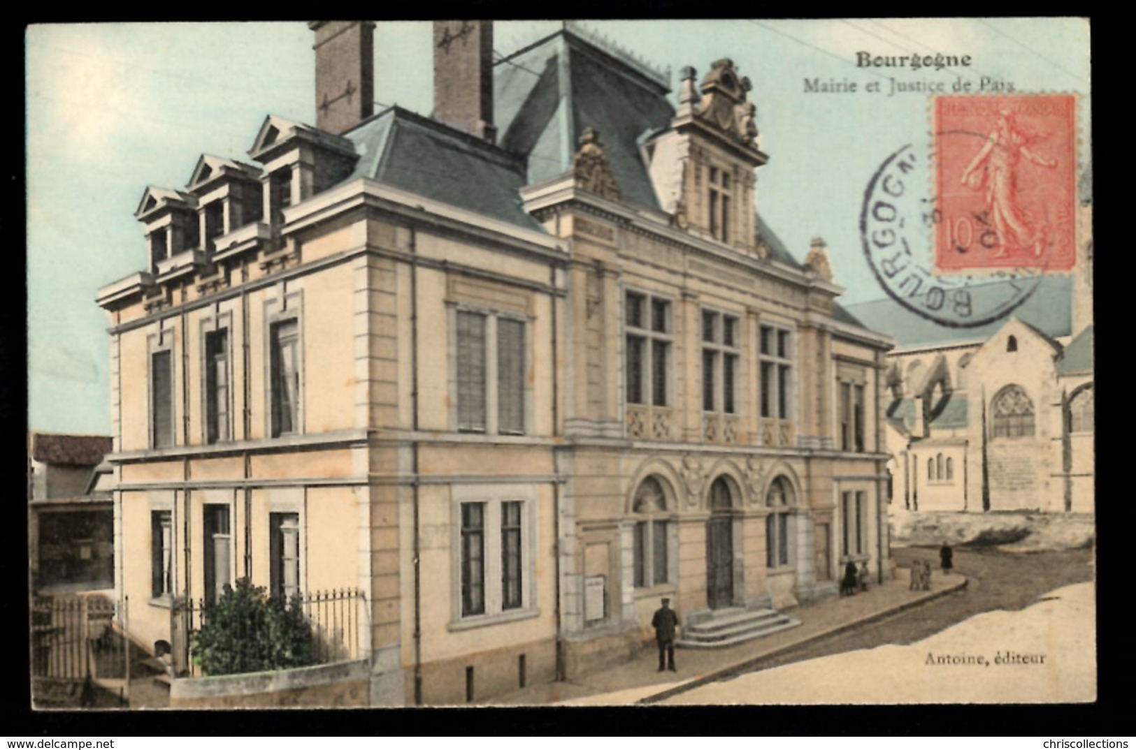 51 - BOURGOGNE - Mairie Et Justice De Paix - Autres & Non Classés