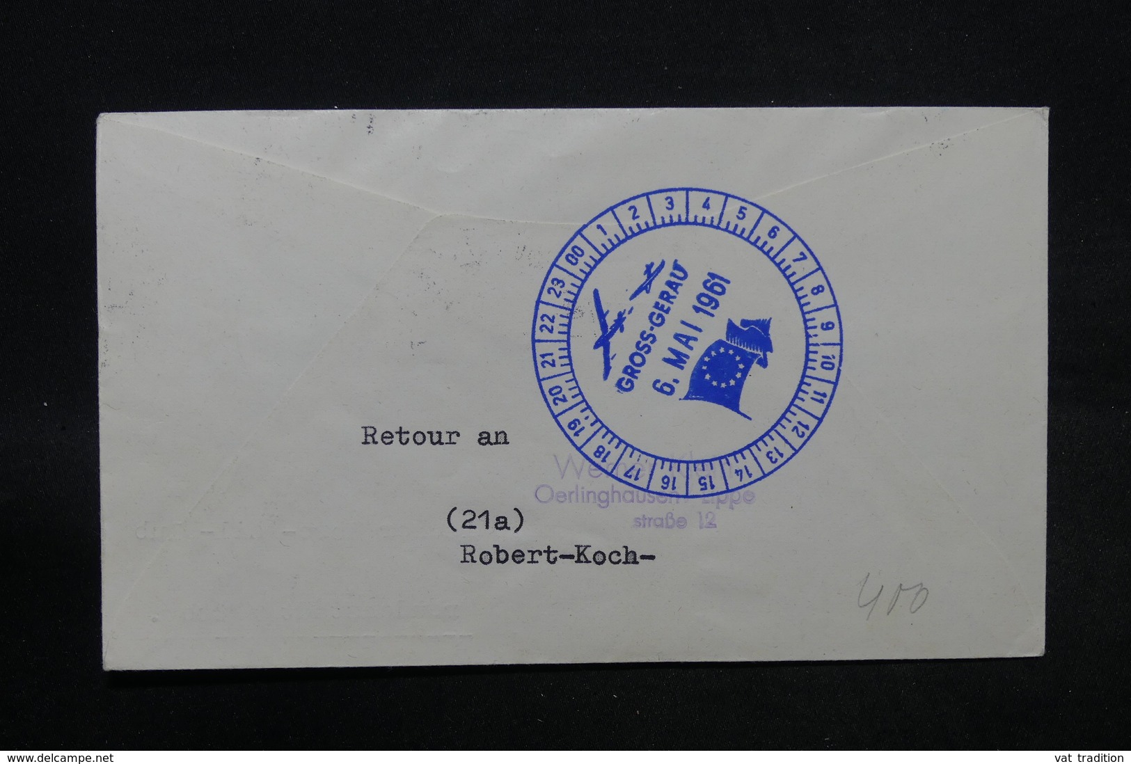 ALLEMAGNE - Enveloppe De Hannover Pour Freudenstadt En 1961 Par Avion , Oblitération, Vignette à Voir - L 28474 - Briefe U. Dokumente