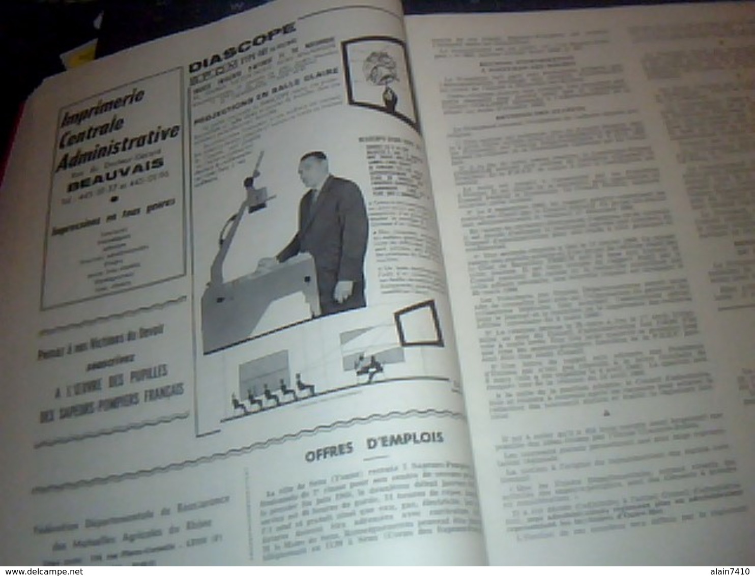militaria pompier revue Le Sapeur Pompier juin juillet 1966 avec des pubs  pages