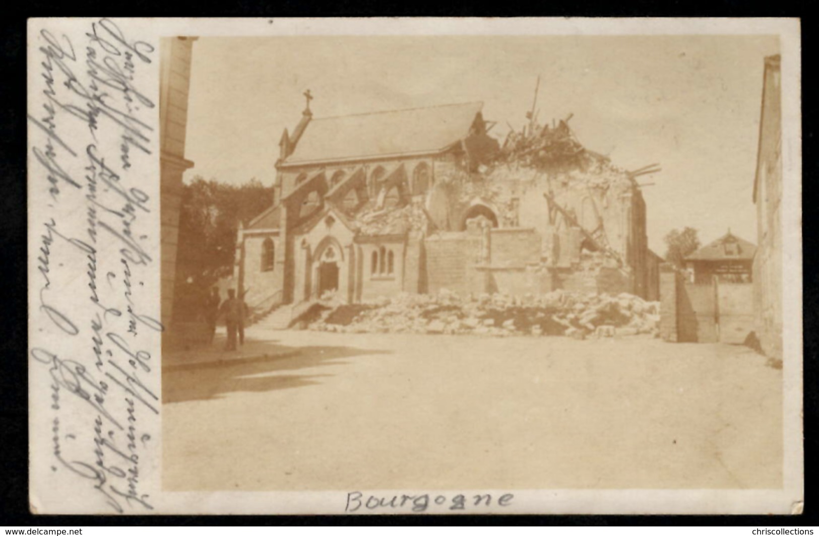 51 - BOURGOGNE - Eglise - Carte Photo - Autres & Non Classés