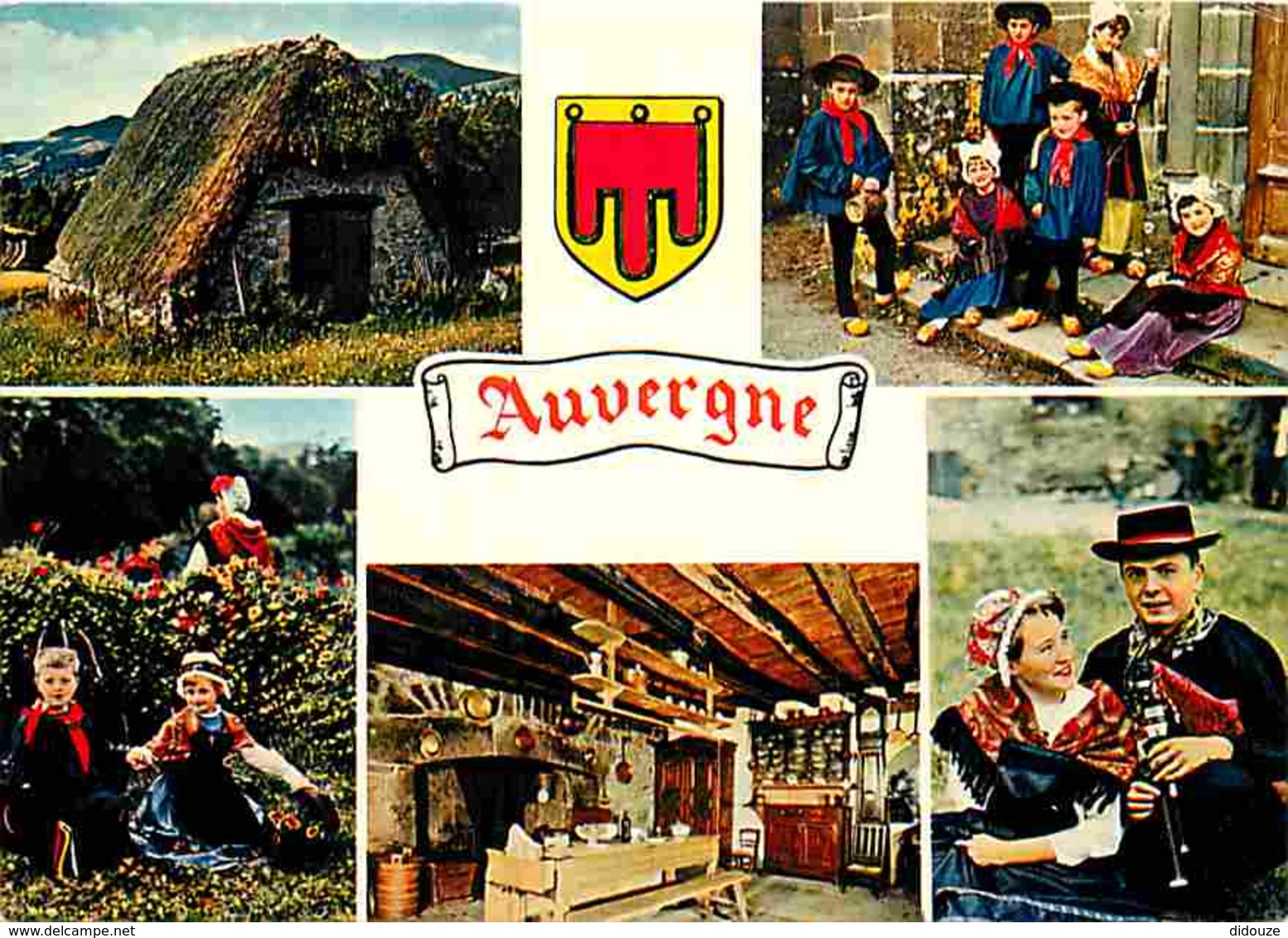 Folklore - Costumes - Auvergne - Multivues - Buron - Voir Scans Recto-Verso - Costumes