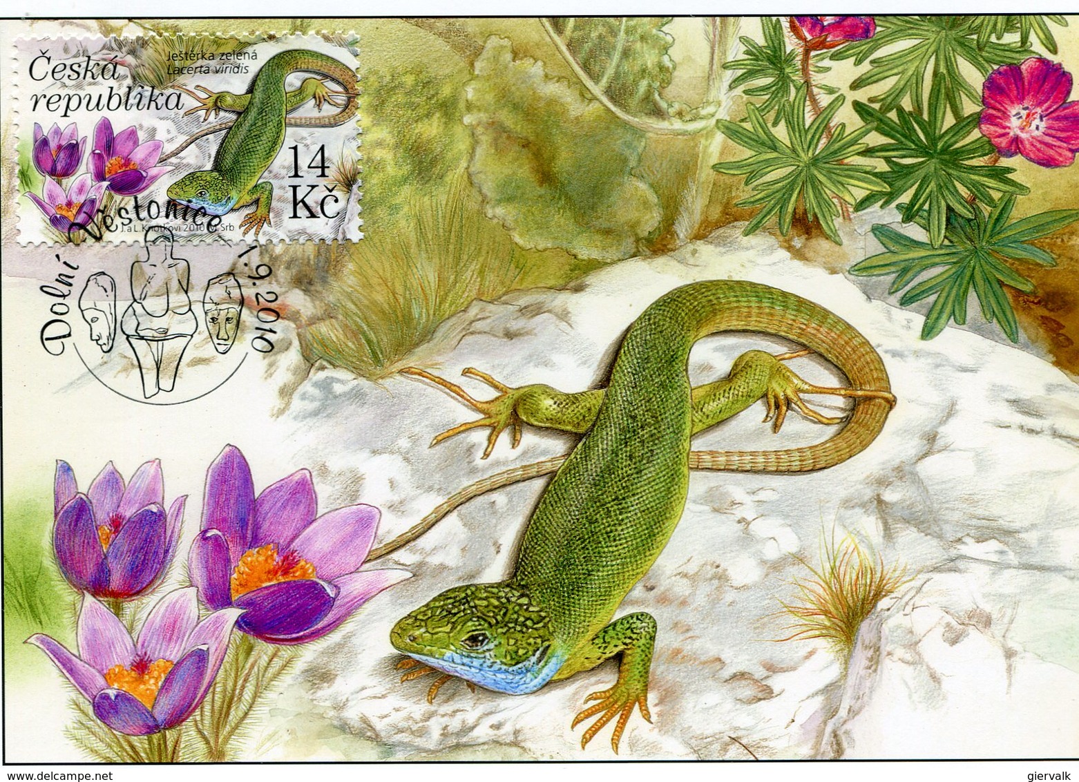 CZECH REPUBLIC 2010 MAX.CARD With LIZARD.BARGAIN.!! - Sonstige & Ohne Zuordnung