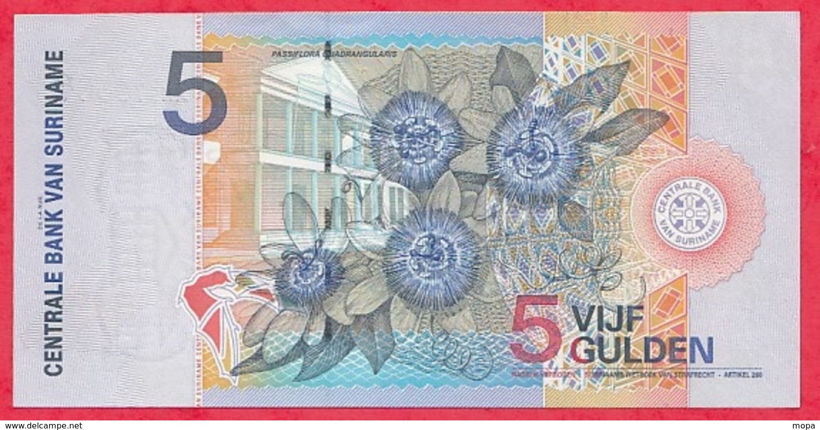 Surinam 1 Billet De  5 Gulden Du 01/01/2000 En UNC Lot N °6 - Surinam