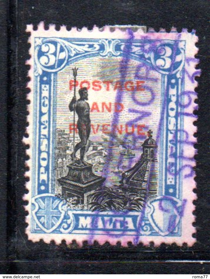 APR838 - MALTA 1928 ,  Unificato N. 151  Usato  (2380A) . - Malta