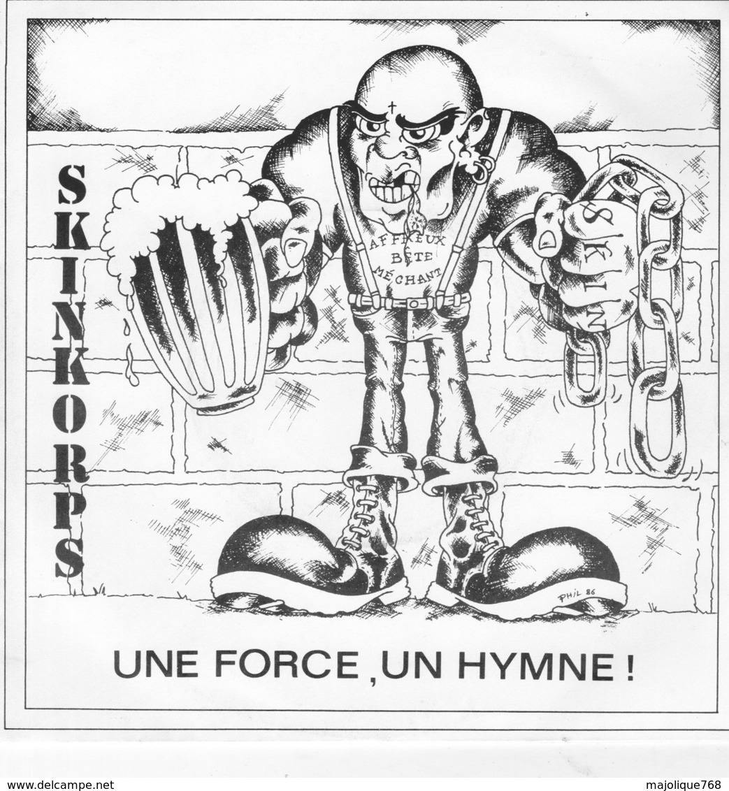 Disque Des Skinkorps - Une Force Un Hymne - APDAR 010 - 1986 - - Punk