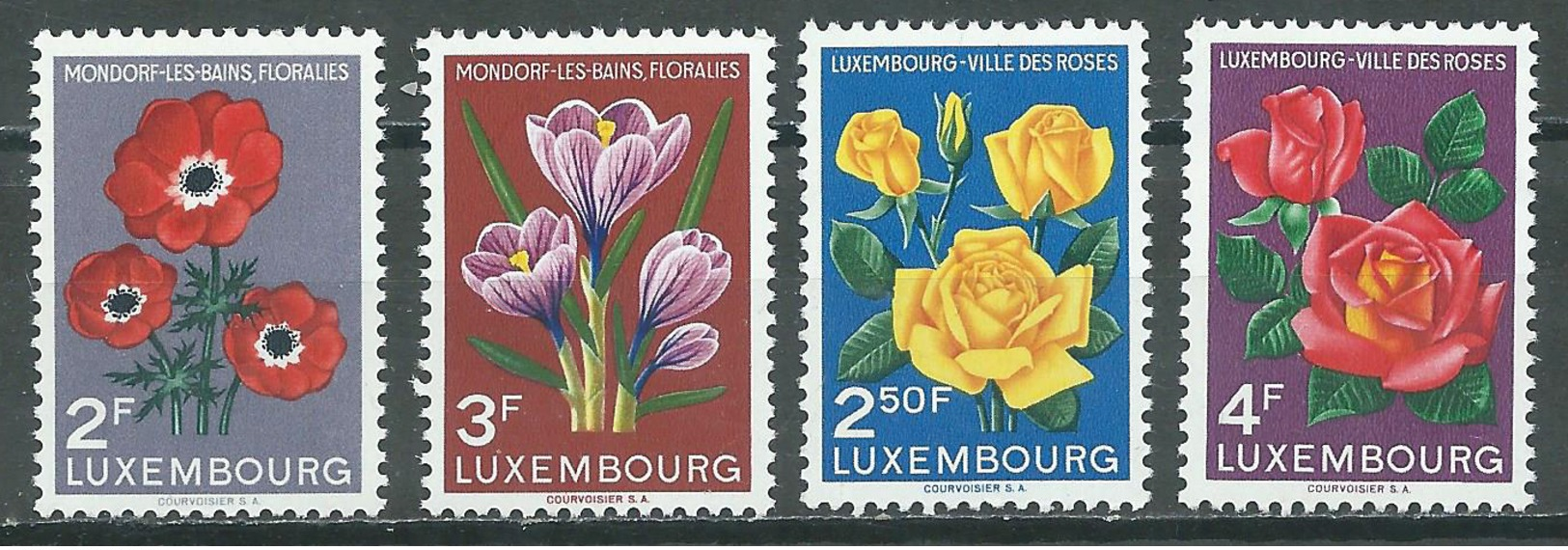 Luxembourg YT N°506/507 Et 508/509 Floralies De Mondorf - Luxembourg Ville Des Roses Neuf ** - Neufs