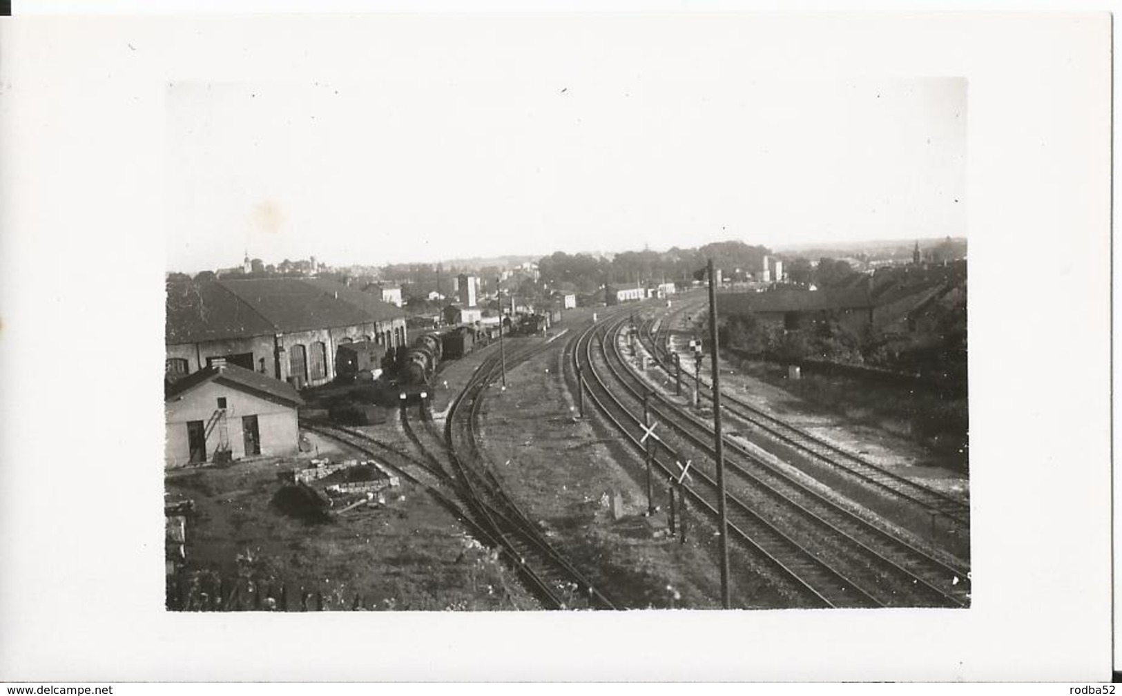 Photo - Thème Chemin De Fer - Gare De Neufchateau En 1953 - Train - Locomotive - 88 -  Vosges - Trains