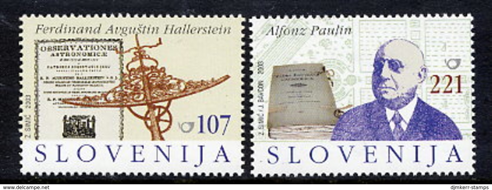 SLOVENIA 2003 Famous Slovenes Anniversaries   MNH / **.  Michel 417-18 - Eslovenia