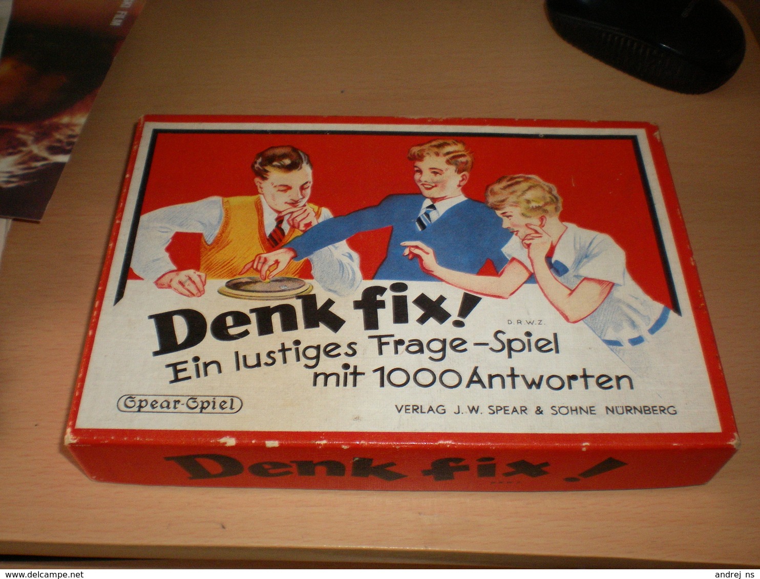 Old Group Games Denk Fix Ein Lustiges Frage Spiel Mit 1000 Antworten Verlag J W Spesar Sohne Nurnberg Reich - Brain Teasers, Brain Games