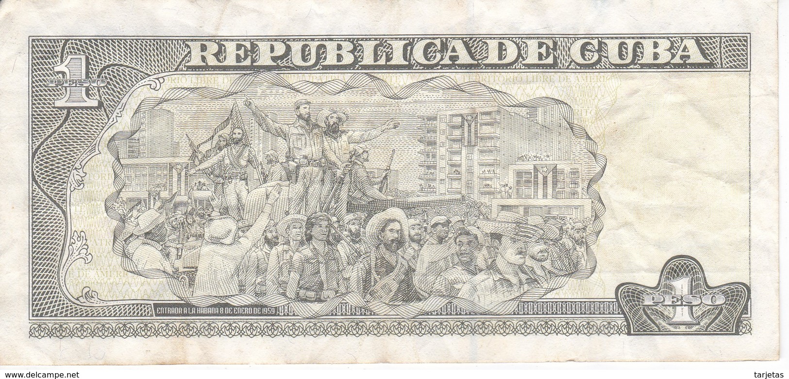 BILLETE DE CUBA DE 1 PESO DEL AÑO 2007  (BANK NOTE)  JOSE MARTI - Cuba