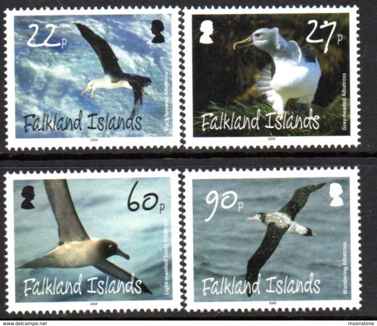 Falkland Islands 2009 Albatrosses Birds Set Of 4, MNH, SG 1140/3 - Falkland Islands