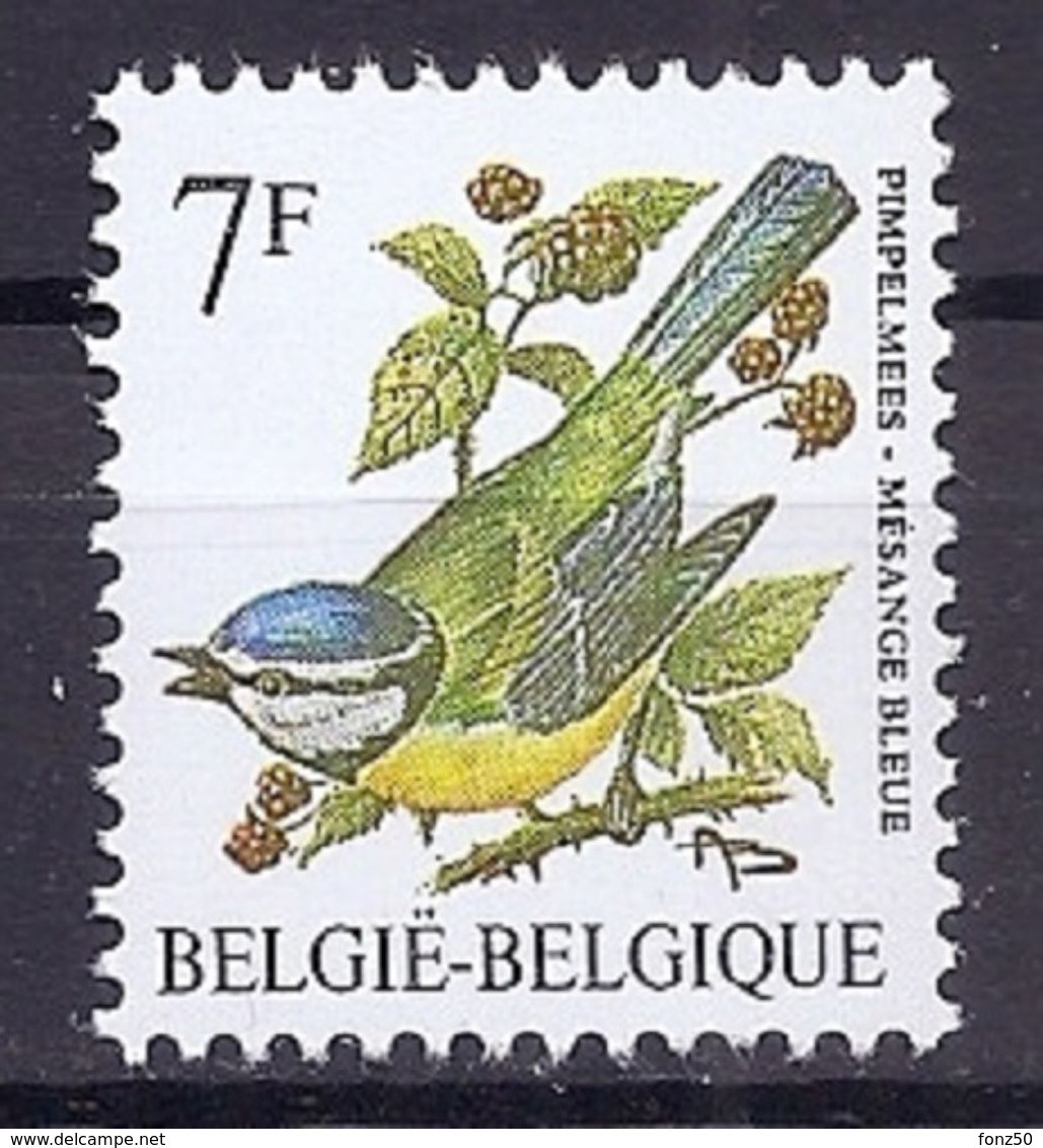 BELGIE * Buzin * Nr 2261 * Postfris Xx * DOF WIT  PAPIER - 1985-.. Oiseaux (Buzin)