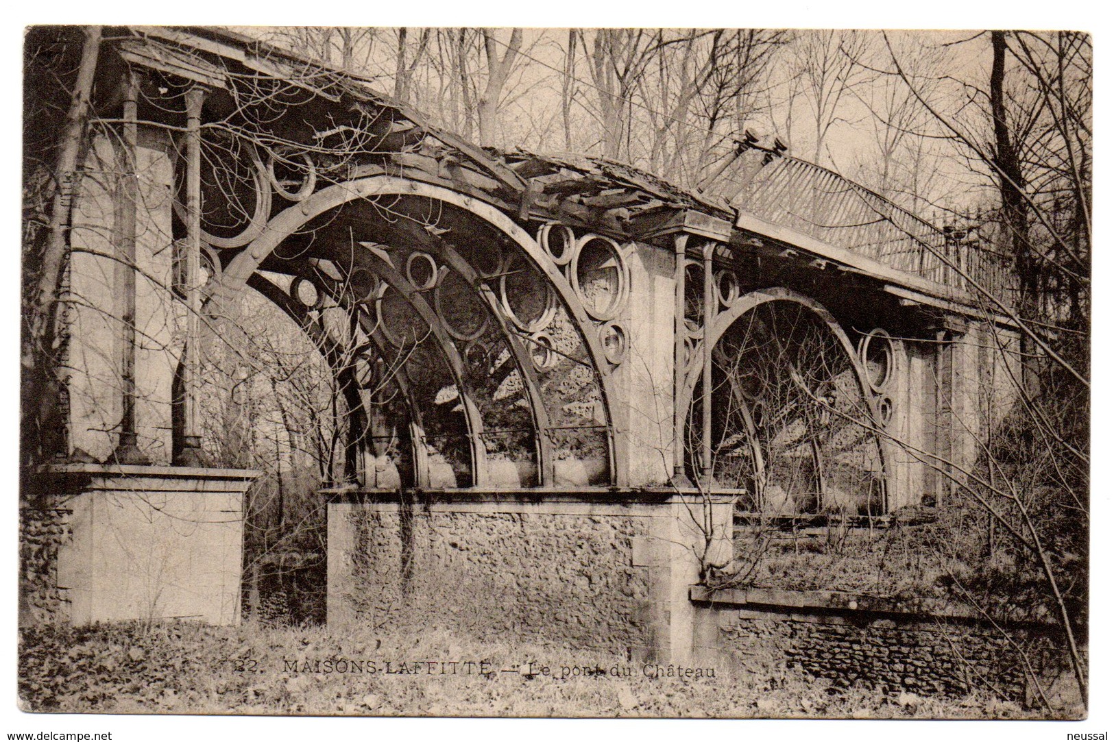 Tarjeta Postal Maisons-laffite . Le Pont. Circulada - St. Germain En Laye