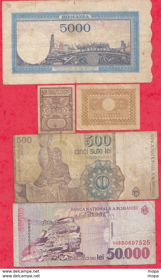 Roumanie 15 Billets 10 Dans L 'état 4 état Moyen Et 1 Usagé - Roumanie