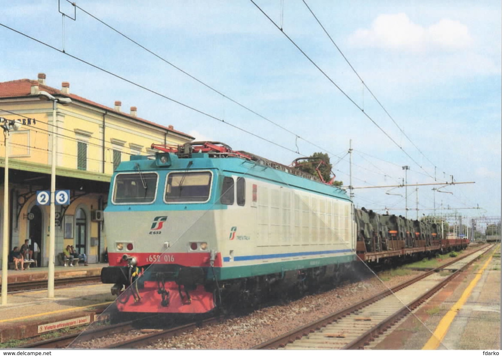 575 E 652 CEMSA Stazione Piadena Cremona Lombardia - Stazioni Con Treni