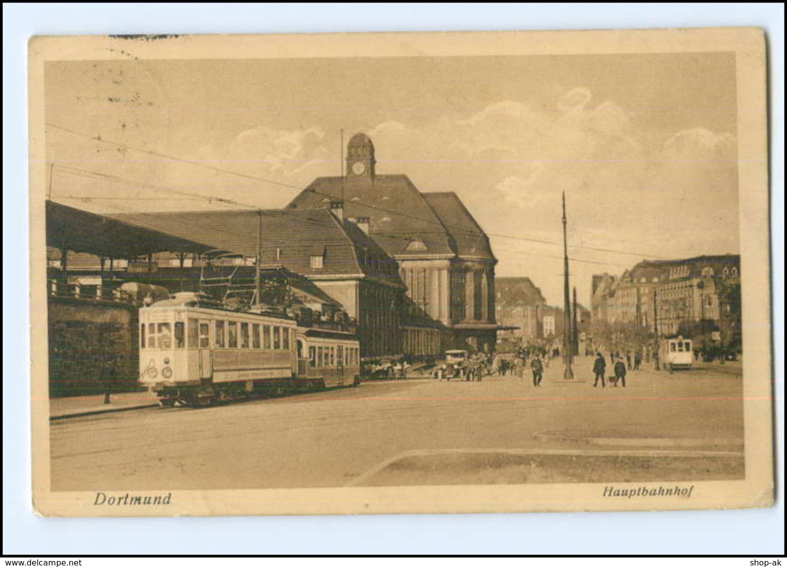 XX004662/ Dortmund Hauptbahnhof Straßenbahn AK 1928 - Sonstige & Ohne Zuordnung