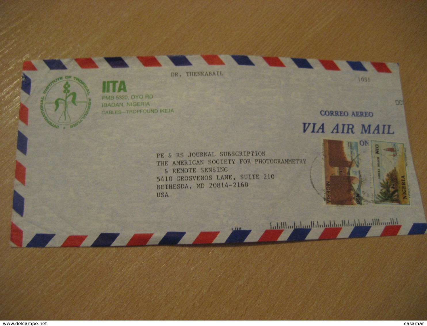 IBADAN Tropical Agriculture Air Mail Cover NIGERIA Agriculture - Agriculture