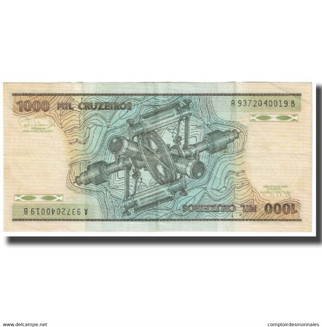 Billet, Brésil, 1000 Cruzeiros, KM:197b, TTB - Brésil