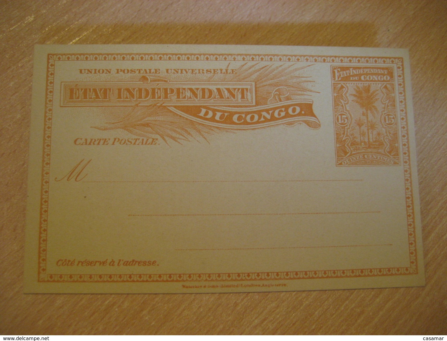 BELGIAN CONGO Etat Independant 10c Palm British Cote D'Or German SudOuest Africain Postal Stationery Card Belgium Africa - Entiers Postaux