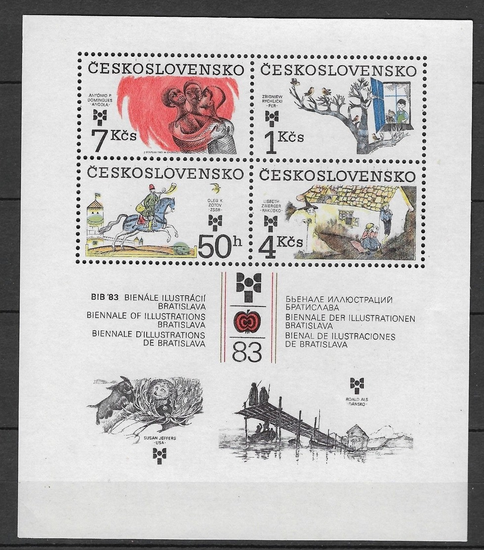 CHECOSLOVAQUIA 1983, Children Book Illustrations S/s  MNH - Neufs